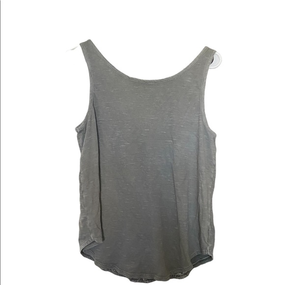 Lucky Brand Embroidered Acid Wash Tank Top - Picture 2 of 6